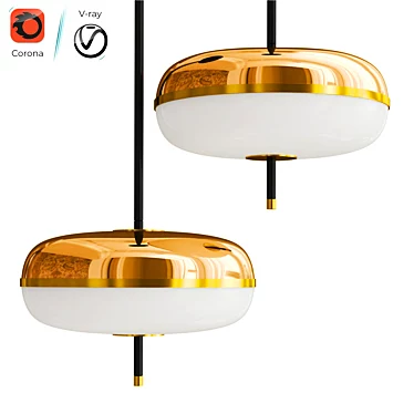 Modern Ceiling Lamp Amaretto 3D model image 1 