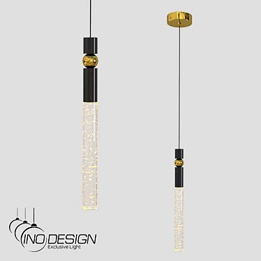 Inodesign Spree Black Pendant Light 3D model image 1 