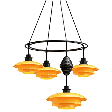 Poul Henningsen Ceiling Lamp Model 3D model image 1 