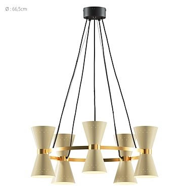 Minimalist Menu Collector Chandelier 3D model image 1 