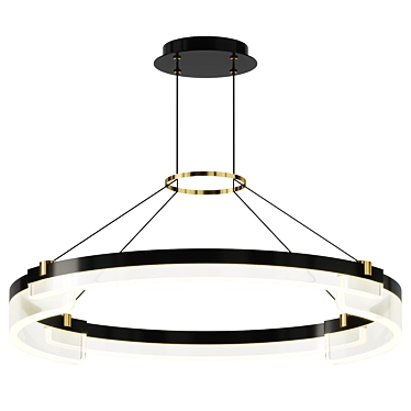 Elegant Aura Chandelier Luminaire 3D model image 1 