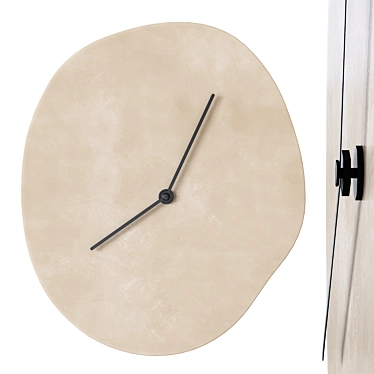 Sculptural Melting Wall Clock 3D model image 1 