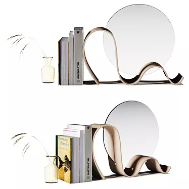 Elegant Vanity Mirror Set 3D model image 1 