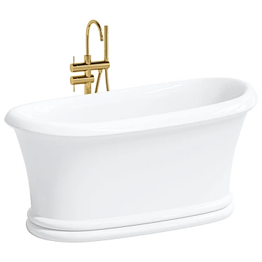 Stylish Adler Freestanding Bath 3D model image 1 