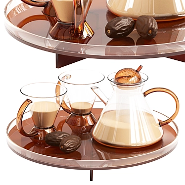 Rooibos Glass Tea Set 3D model image 1 