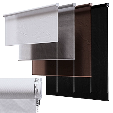 Adjustable Height Roller Shades 3D model image 1 