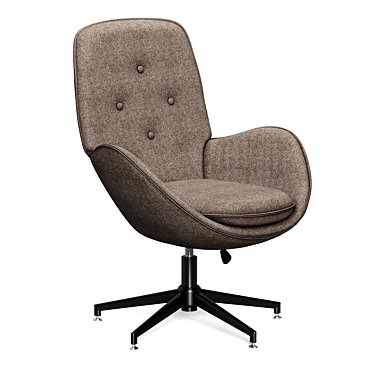 Beth Lounge Swivel Chair 3D model image 1 