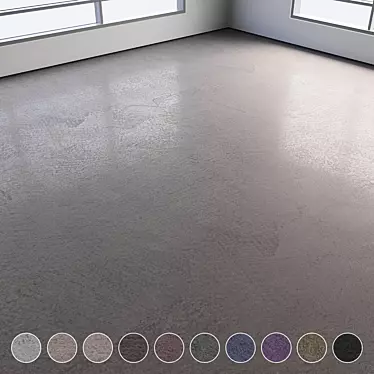 Colorful Seamless Polished Concrete Floor 3D model image 1 