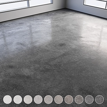 Polished Seamless Concrete Floor 3D model image 1 