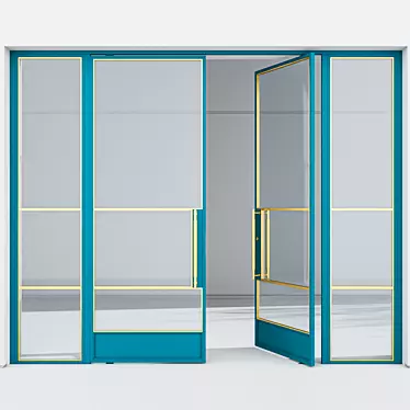 Premium Aluminium Door 348 3D model image 1 