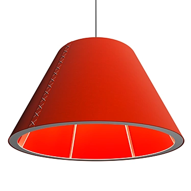 Cone Pendant Light Fixture: Dimensions 760x400x440 3D model image 1 