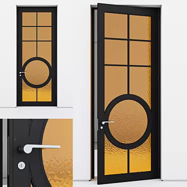 Modern Aluminium Door Design 3D model image 1 