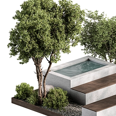 Outdoor Oasis Backyard Set 3D model image 1 