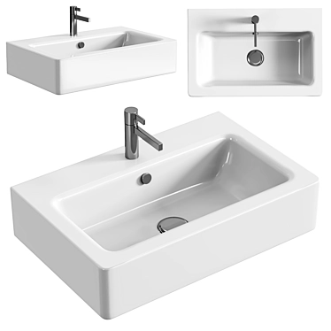 Elegant Air 60 Basin 3D model image 1 