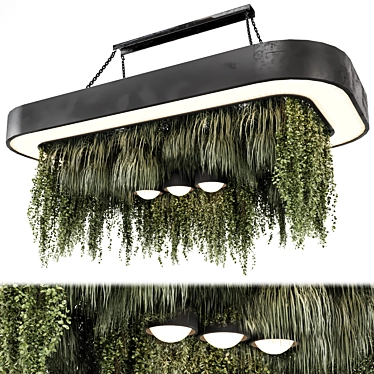 Metal Box Hanging Plants Set 3D model image 1 