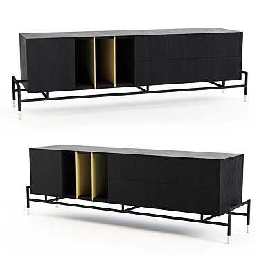 Modern 3D Sideboard Model 3D model image 1 