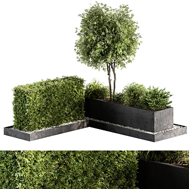 Outdoor Plant Box Garden - 540 3D model image 1 