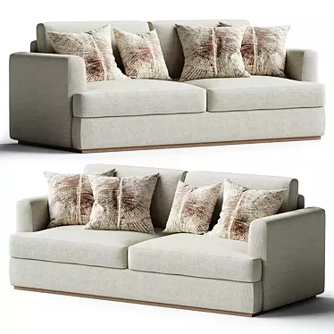 Stylish Camden Storage Sofa 3D model image 1 