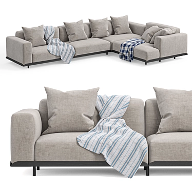 Arflex Modern Sectional Sofa Set 3D model image 1 