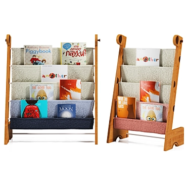 Microban Kids Magazine Rack 3D model image 1 