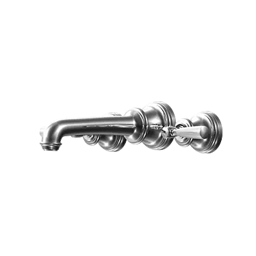 Modern Wall Mount Lavatory Faucet 3D model image 1 