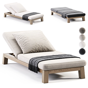 Modern Stylish Gijs Sunlounger 2015 3D model image 1 