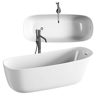 Antoniolupi DAFNE Oval Bath 3D model image 1 