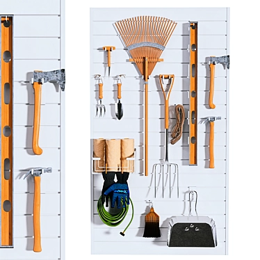 Garden Tool Storage Solution 3D model image 1 