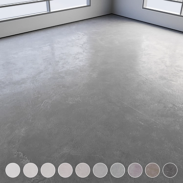  Polished Seamless Concrete Floor 3D model image 1 