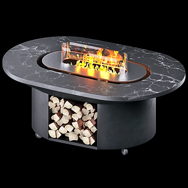 Elbrus Grill Table: Ultimate Grilling Experience 3D model image 1 