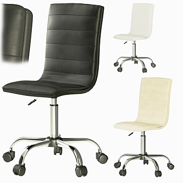 Sleek Office Chair 3D Model 3D model image 1 