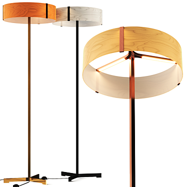 Modern Free-Standing Floor Lamp 3D model image 1 