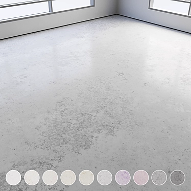 Polished Seamless Concrete Floor 3D model image 1 