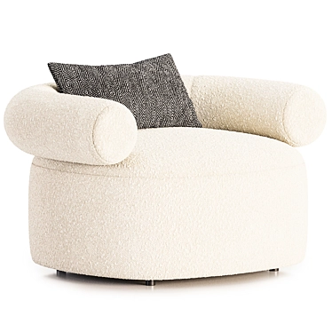 Modern Swivel Armchair Design 3D model image 1 