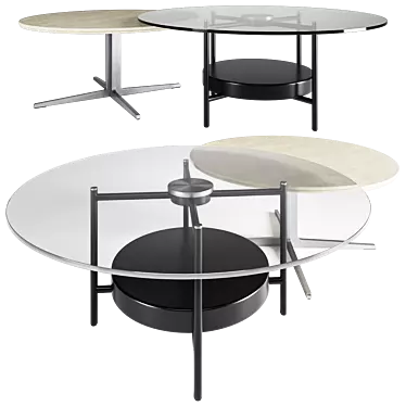 Sleek Modern BoConcept Coffee Tables 3D model image 1 