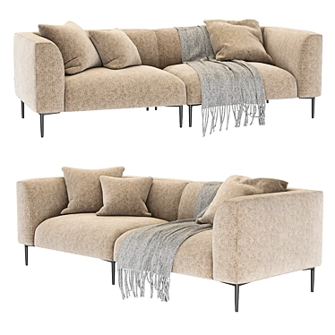 Eichholtz Firenze Fabric Sofa 3D model image 1 