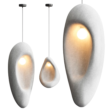  Modern Sculptural Nula Pendant Lamp 3D model image 1 