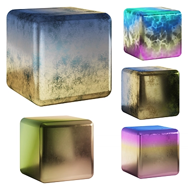 Rainbow Metal: Gradient Ramp Palette 3D model image 1 