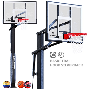 Silverback 2015 Basketball Hoop Kit 3D model image 1 