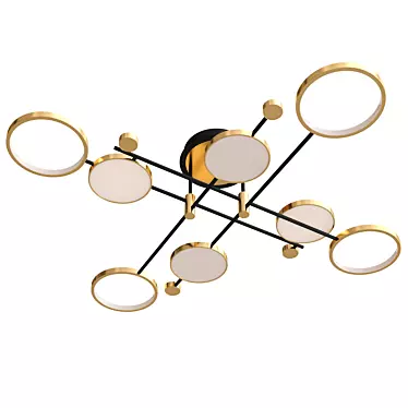 Elegant Arte Lamp Chandelier A1364PL-8PB 3D model image 1 