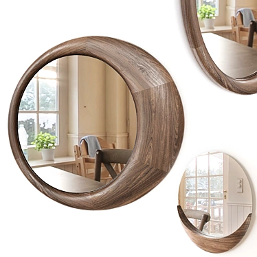 Lana & Luna Round Mirrors by ARTISAN 3D model image 1 