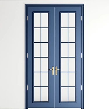 Double Door for Large Entryway 3D model image 1 