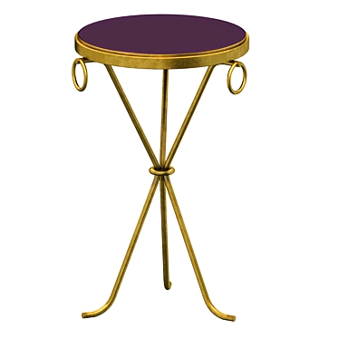 Brass Drinks Table by KRB 3D model image 1 