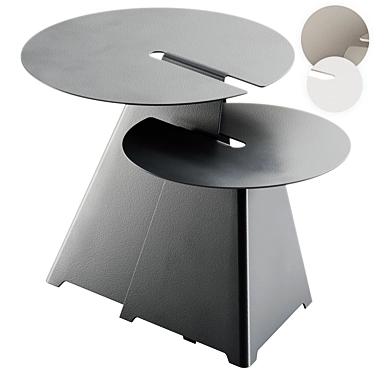 Modern Steel Coffee Table Option 3D model image 1 