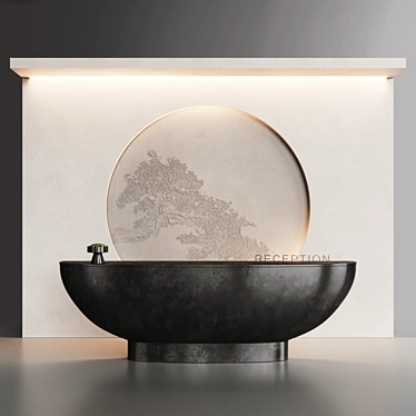 Japanese Black Reception with Turbosmooth 3D model image 1 