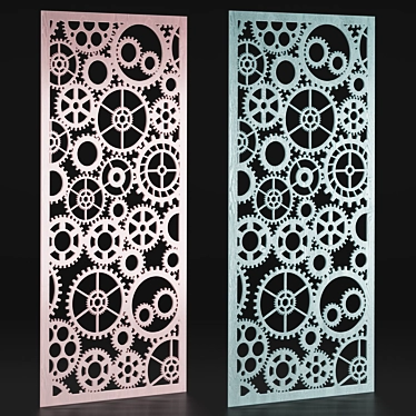 Childlike Motif Panels & Box 3D model image 1 