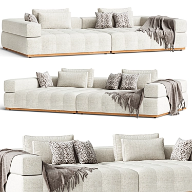 Rion Sectional Sofa Set Solution 3D model image 1 