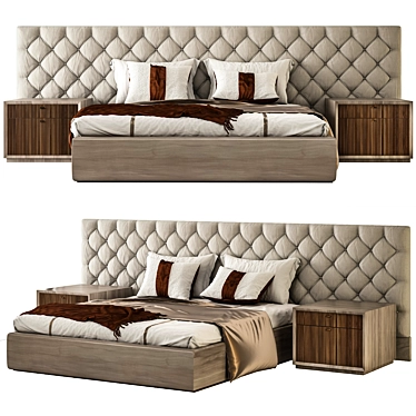 beige & silk bed - Bizzotto Italia