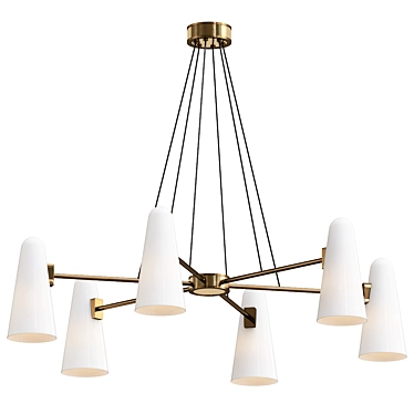 Bianco Chandelier Light 3D Model 3D model image 1 