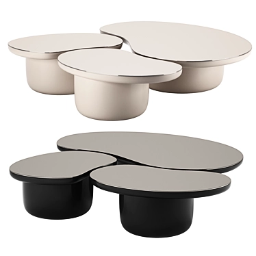 Contemporary LAGHI Coffee Tables Set 3D model image 1 